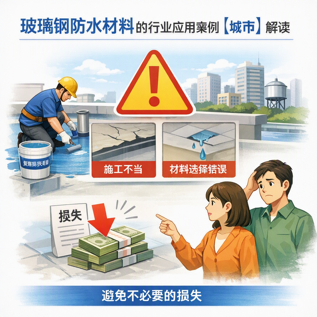 玻璃钢防水材料的行业应用案例,淄博解读